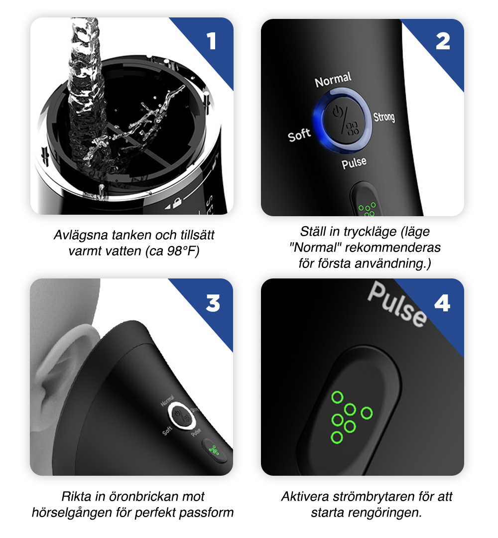 Voldic™ Elektrisk Öronvaxborttagningskit
